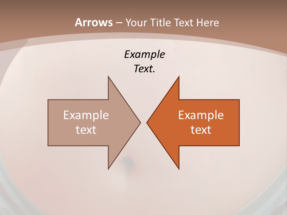 A Woman's Belly With A Tie Around Her Waist PowerPoint Template