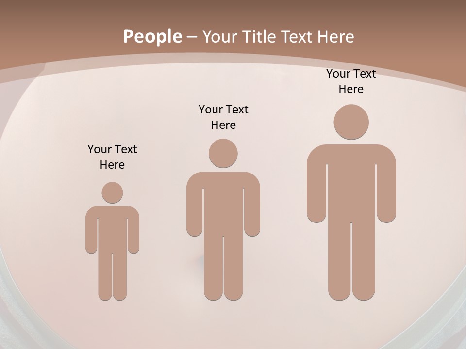 A Woman's Belly With A Tie Around Her Waist PowerPoint Template