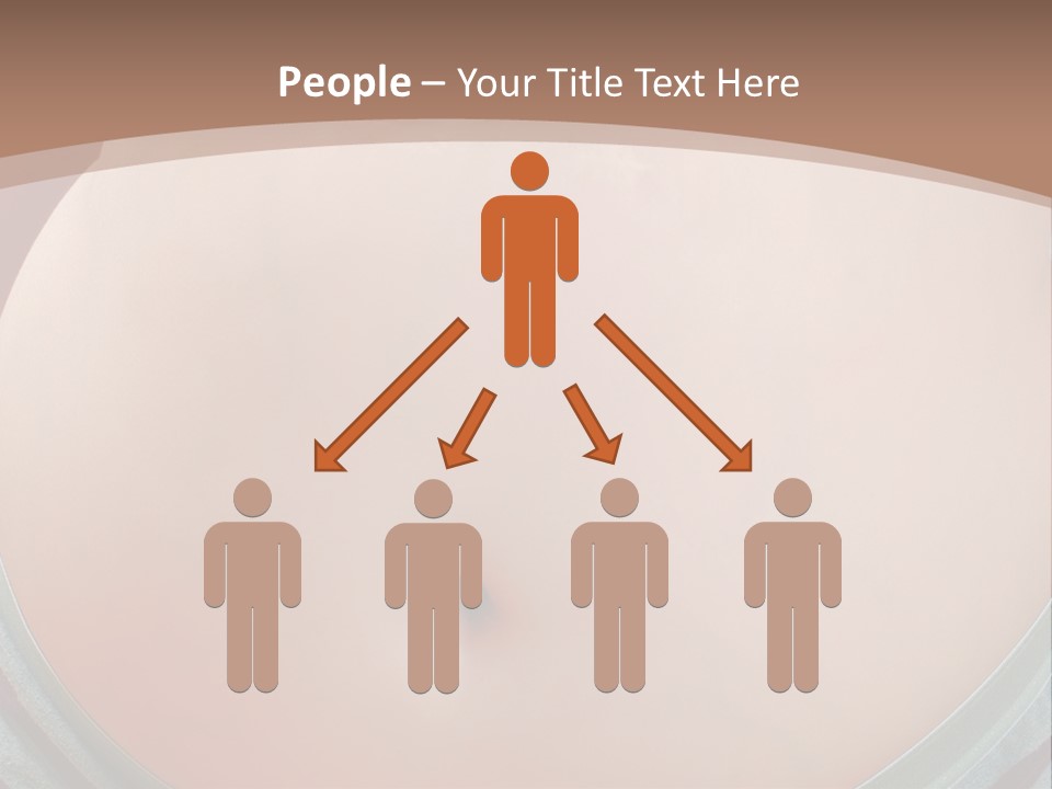 A Woman's Belly With A Tie Around Her Waist PowerPoint Template