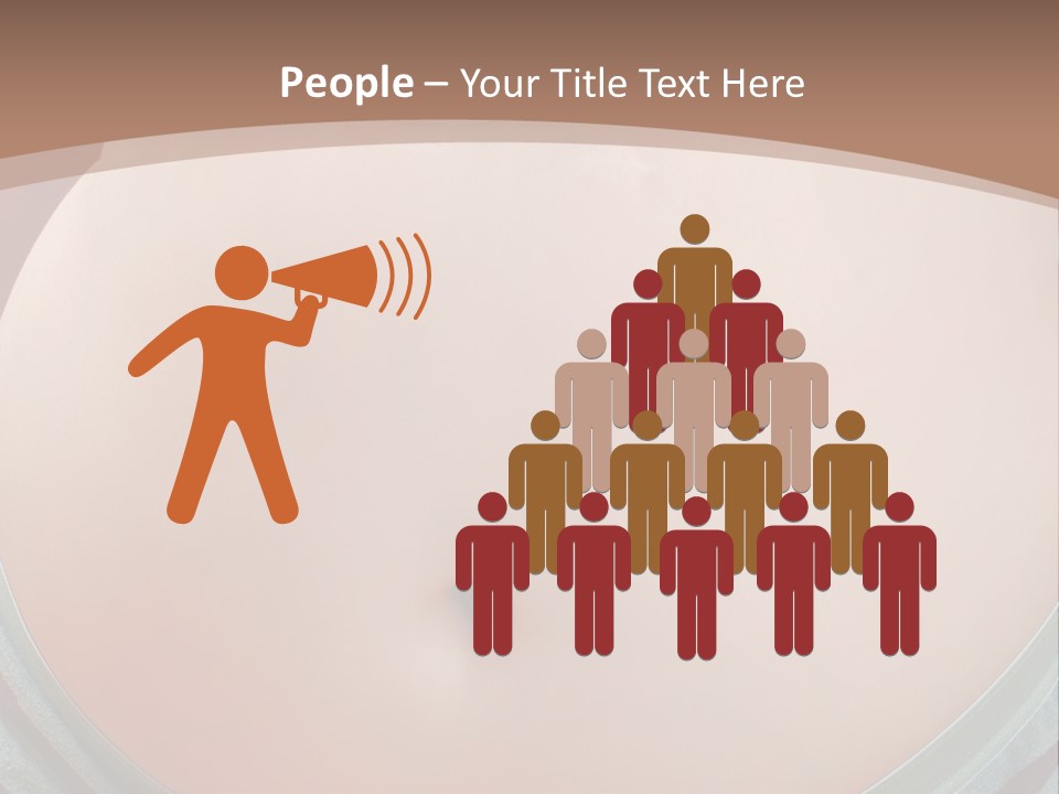 A Woman's Belly With A Tie Around Her Waist PowerPoint Template