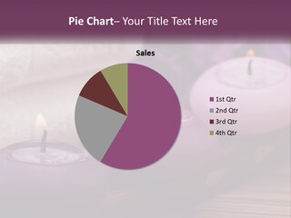 A Group Of Candles Sitting On Top Of A Wooden Table PowerPoint Template