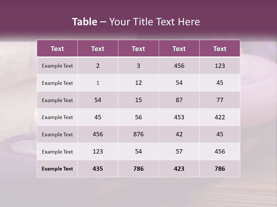 A Group Of Candles Sitting On Top Of A Wooden Table PowerPoint Template