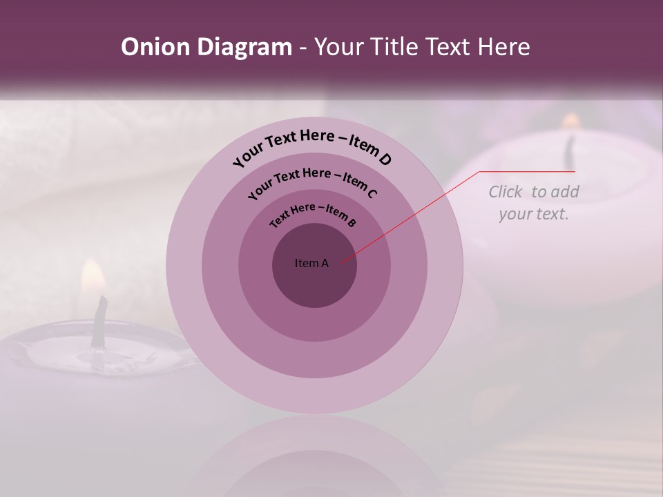 A Group Of Candles Sitting On Top Of A Wooden Table PowerPoint Template