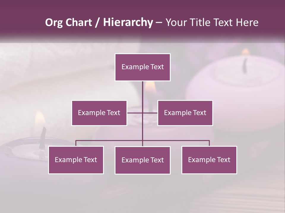 A Group Of Candles Sitting On Top Of A Wooden Table PowerPoint Template