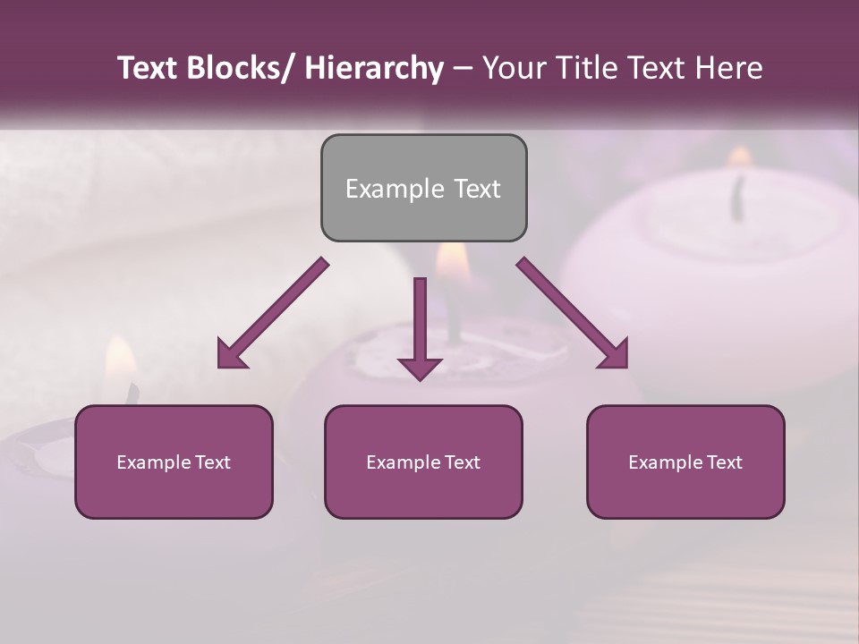 A Group Of Candles Sitting On Top Of A Wooden Table PowerPoint Template