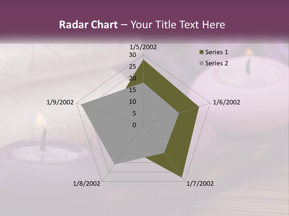 A Group Of Candles Sitting On Top Of A Wooden Table PowerPoint Template