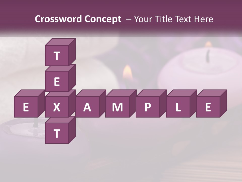 A Group Of Candles Sitting On Top Of A Wooden Table PowerPoint Template