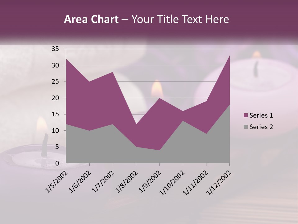 A Group Of Candles Sitting On Top Of A Wooden Table PowerPoint Template