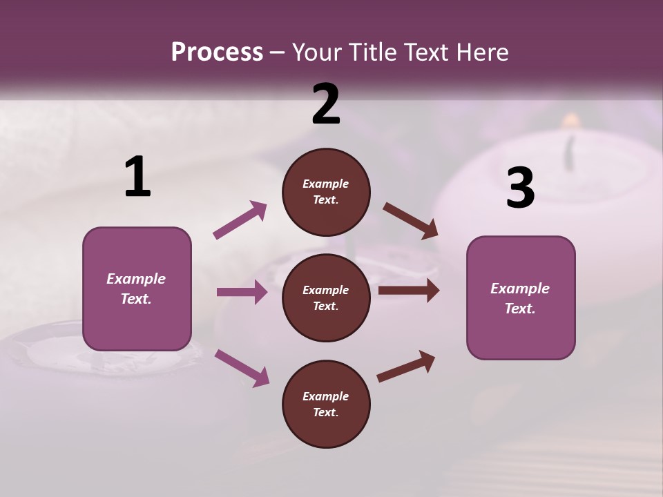 A Group Of Candles Sitting On Top Of A Wooden Table PowerPoint Template