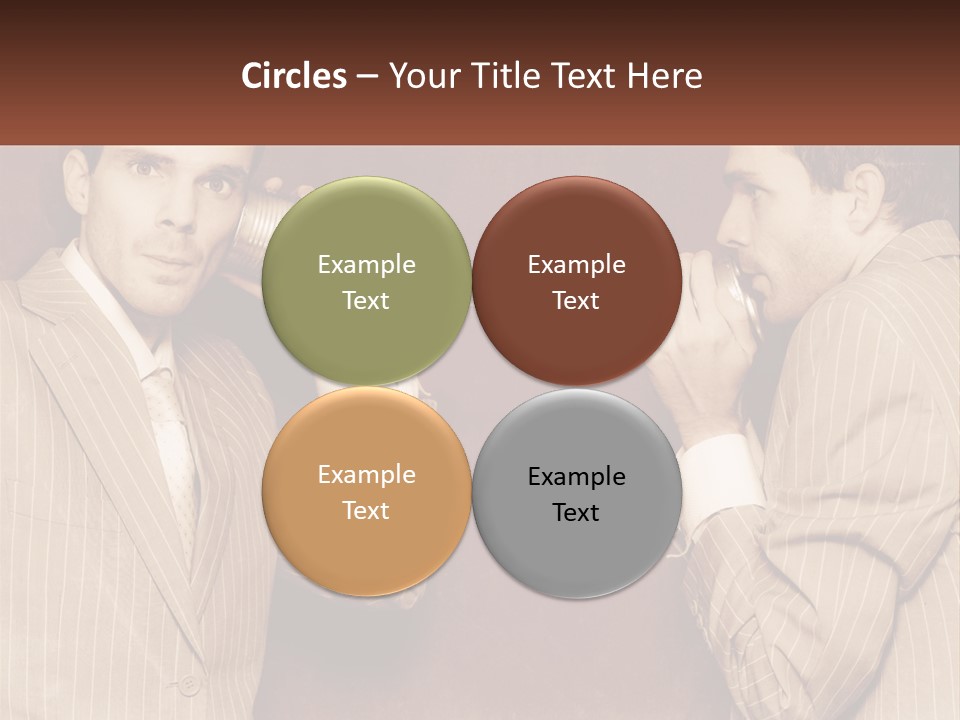 A Man Talking On A Phone While Holding A Can PowerPoint Template