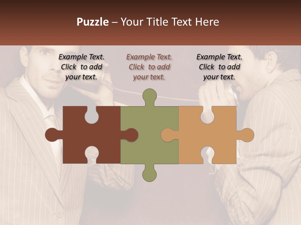 A Man Talking On A Phone While Holding A Can PowerPoint Template