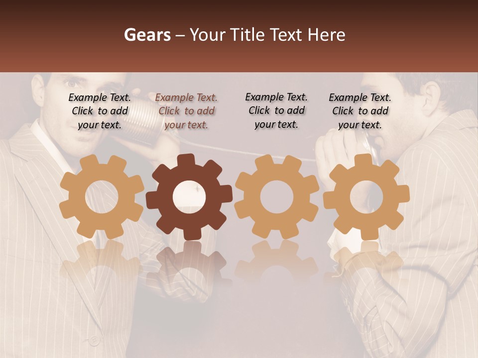 A Man Talking On A Phone While Holding A Can PowerPoint Template