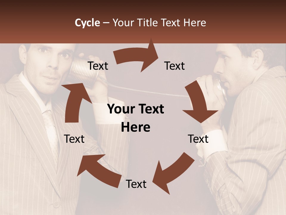 A Man Talking On A Phone While Holding A Can PowerPoint Template