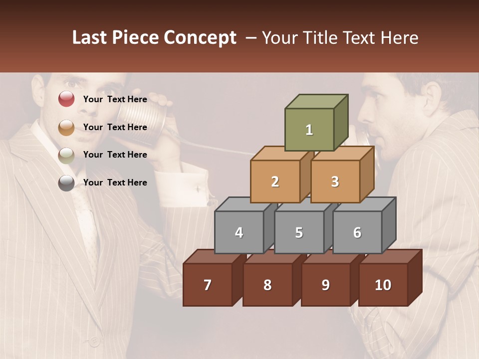 A Man Talking On A Phone While Holding A Can PowerPoint Template