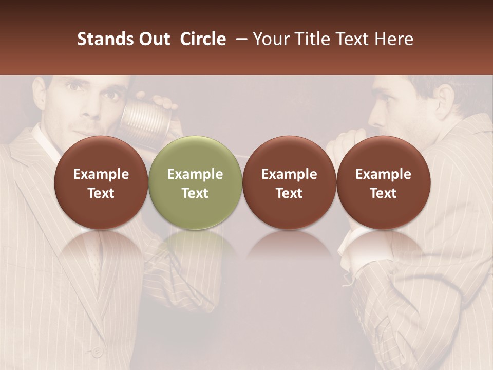 A Man Talking On A Phone While Holding A Can PowerPoint Template