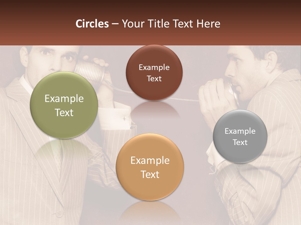 A Man Talking On A Phone While Holding A Can PowerPoint Template