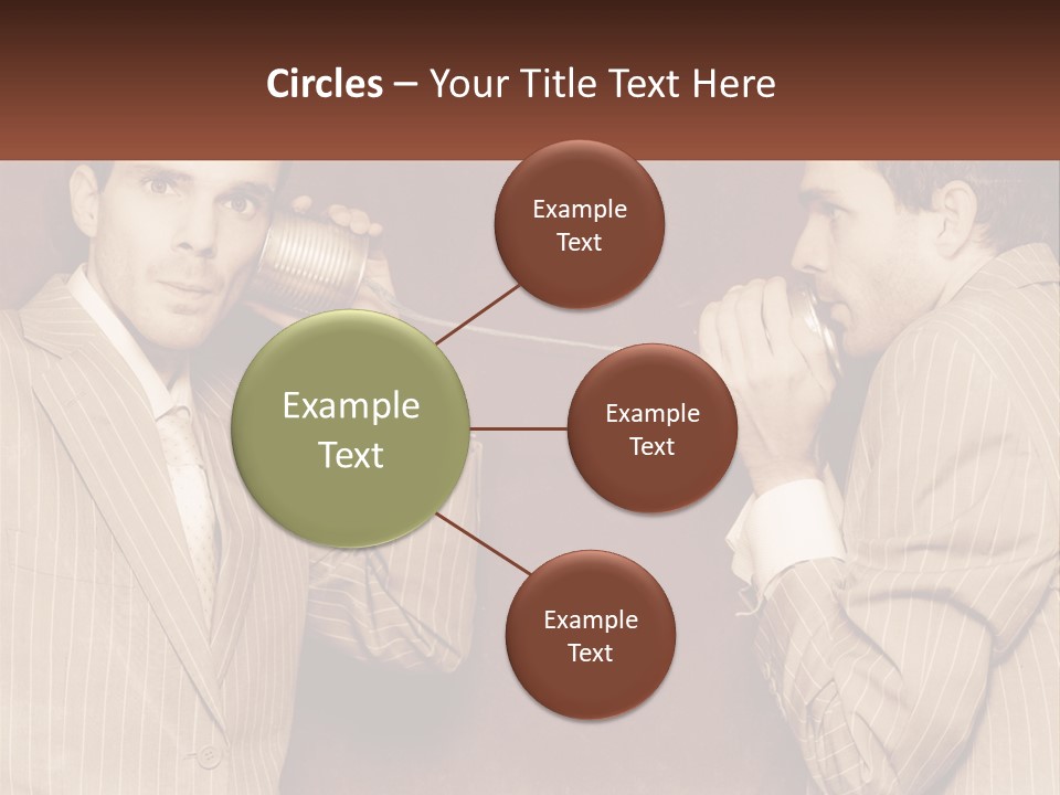 A Man Talking On A Phone While Holding A Can PowerPoint Template