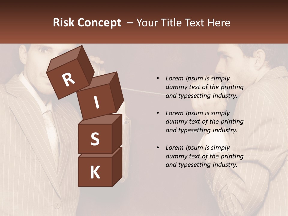 A Man Talking On A Phone While Holding A Can PowerPoint Template