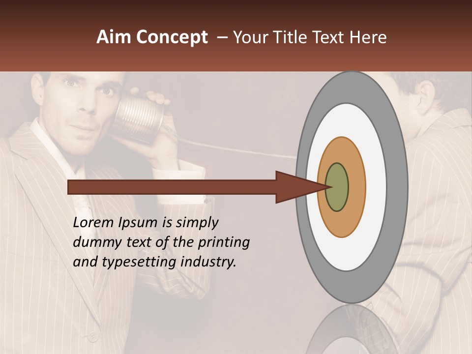 A Man Talking On A Phone While Holding A Can PowerPoint Template