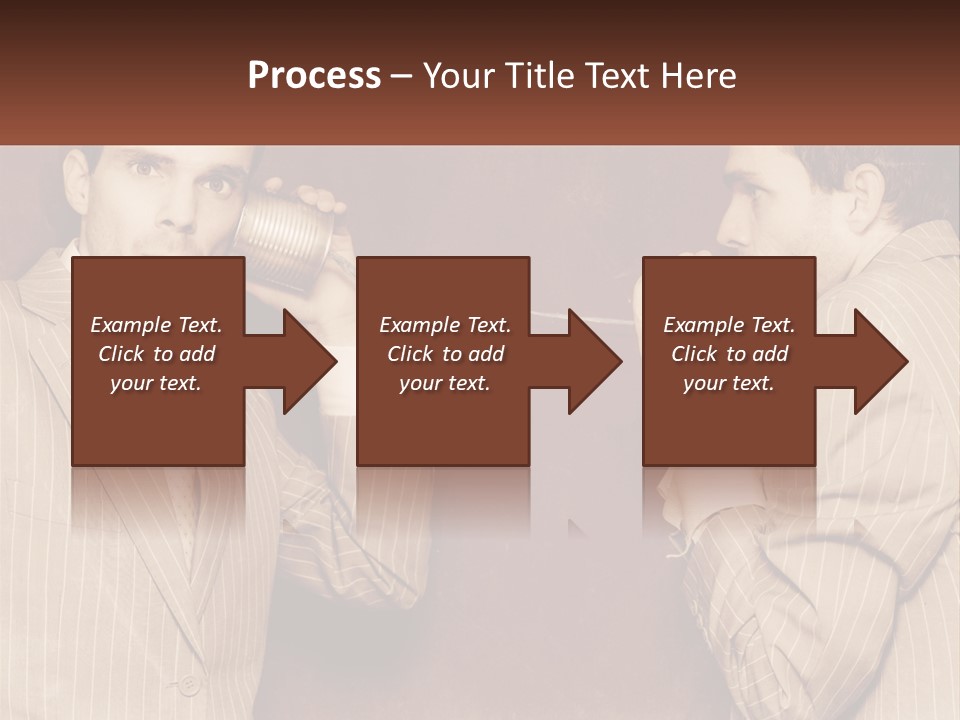 A Man Talking On A Phone While Holding A Can PowerPoint Template
