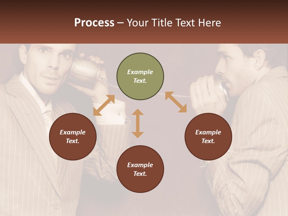 A Man Talking On A Phone While Holding A Can PowerPoint Template