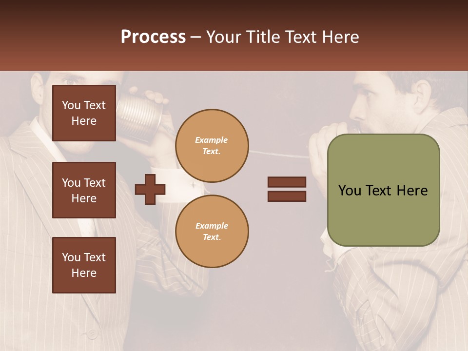 A Man Talking On A Phone While Holding A Can PowerPoint Template