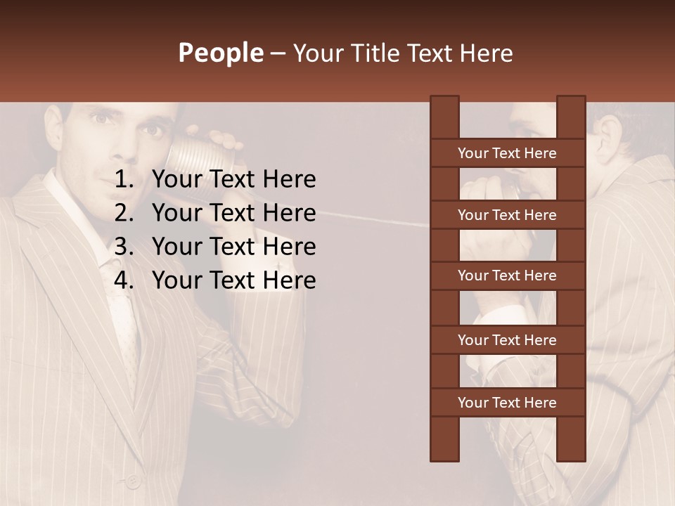 A Man Talking On A Phone While Holding A Can PowerPoint Template