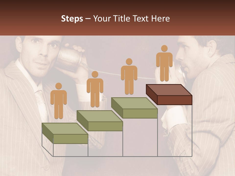 A Man Talking On A Phone While Holding A Can PowerPoint Template