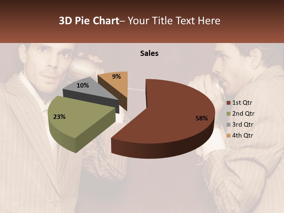 A Man Talking On A Phone While Holding A Can PowerPoint Template