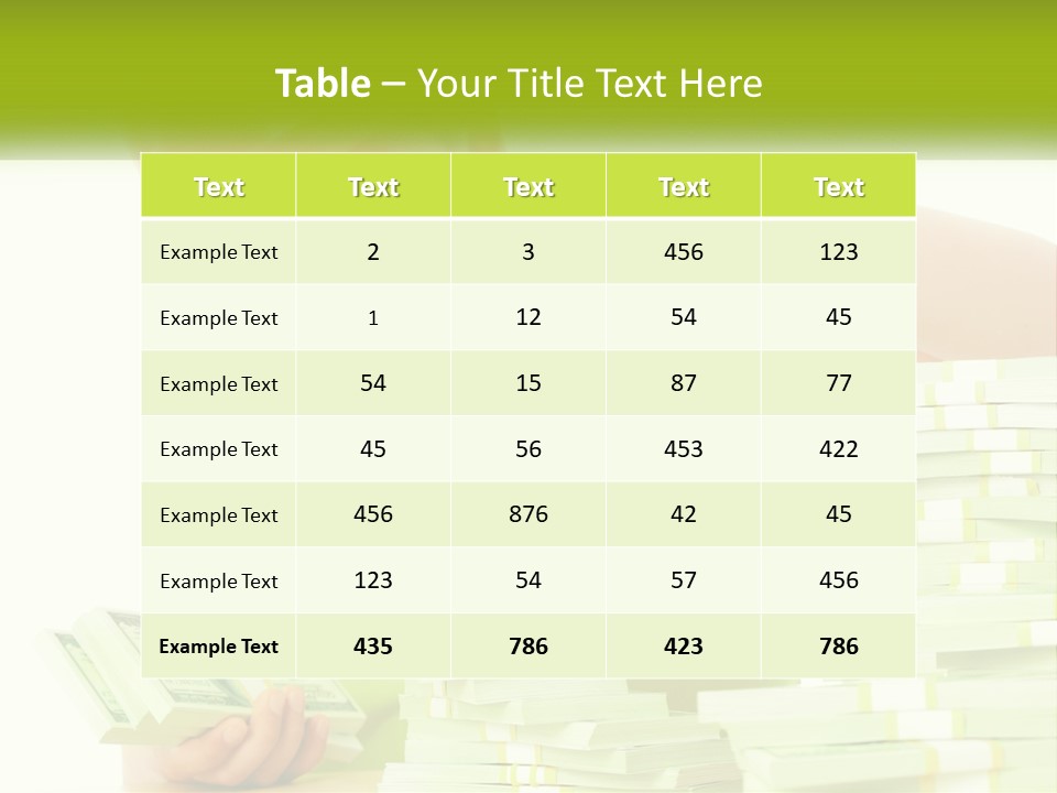A Young Boy In A Hard Hat Putting Money Into Stacks PowerPoint Template