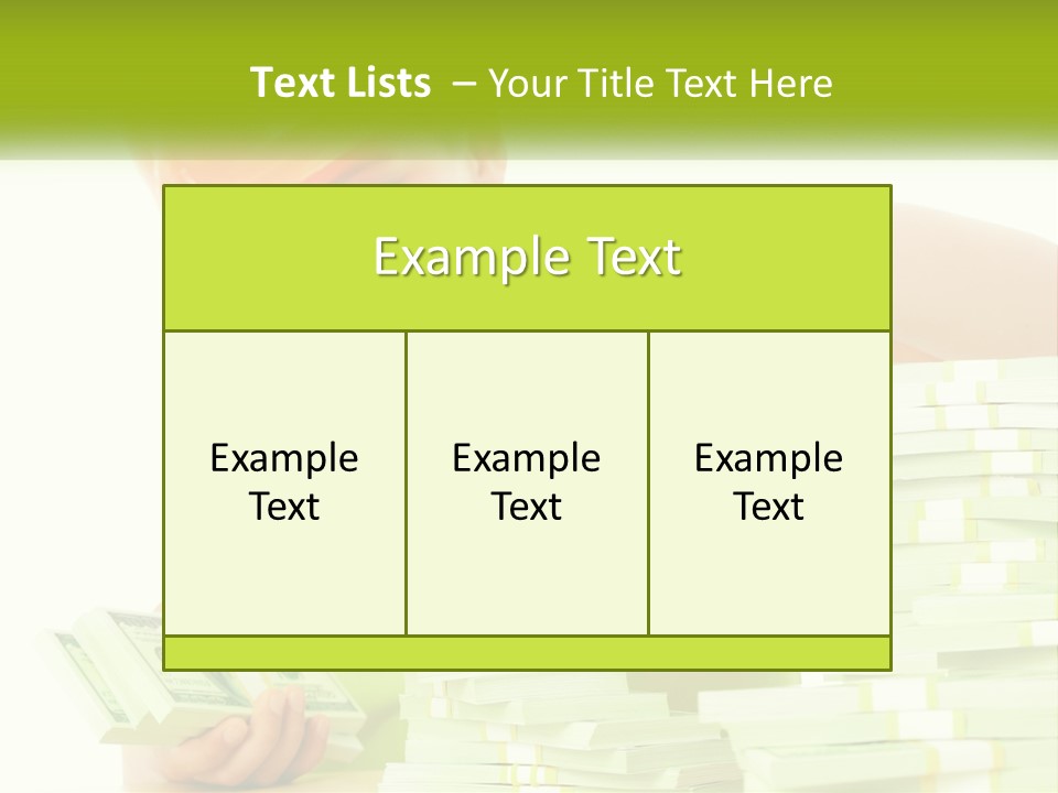 A Young Boy In A Hard Hat Putting Money Into Stacks PowerPoint Template