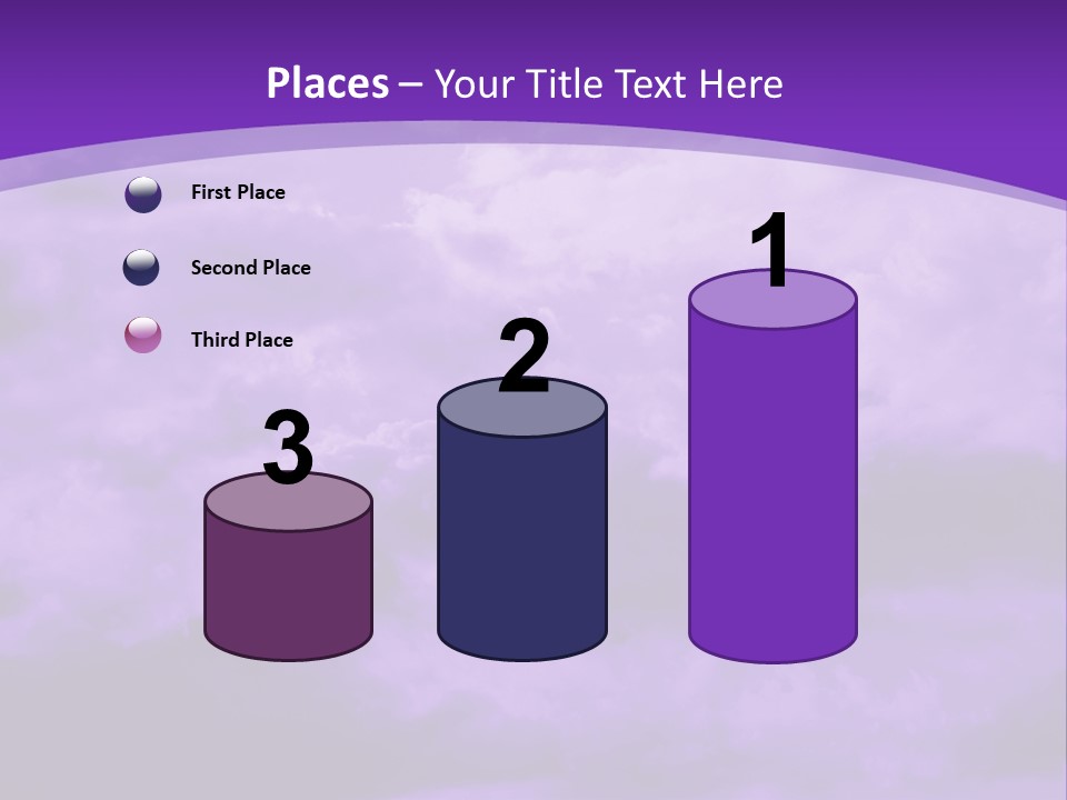 A Purple Sky With Clouds Powerpoint Template PowerPoint Template