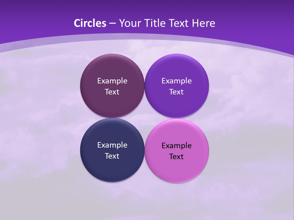 A Purple Sky With Clouds Powerpoint Template PowerPoint Template