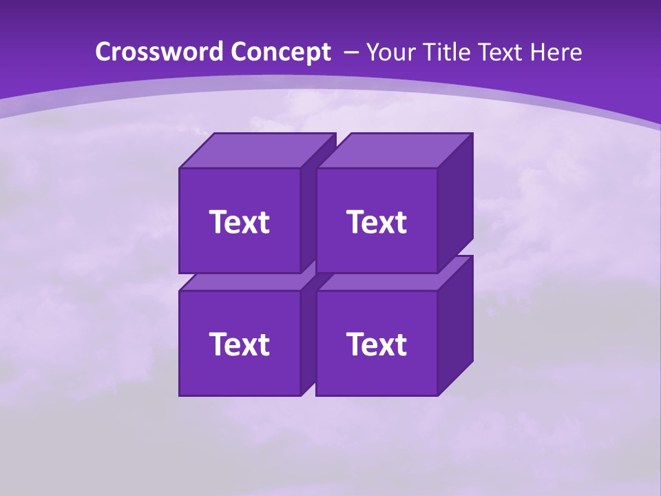 A Purple Sky With Clouds Powerpoint Template PowerPoint Template