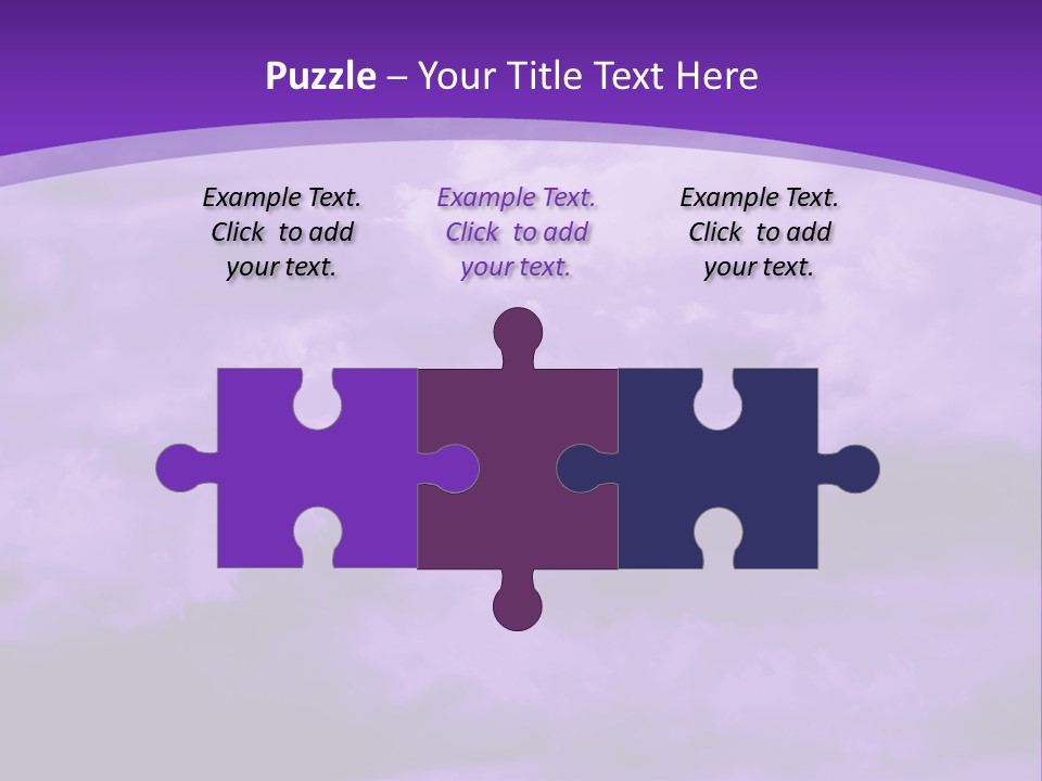 A Purple Sky With Clouds Powerpoint Template PowerPoint Template