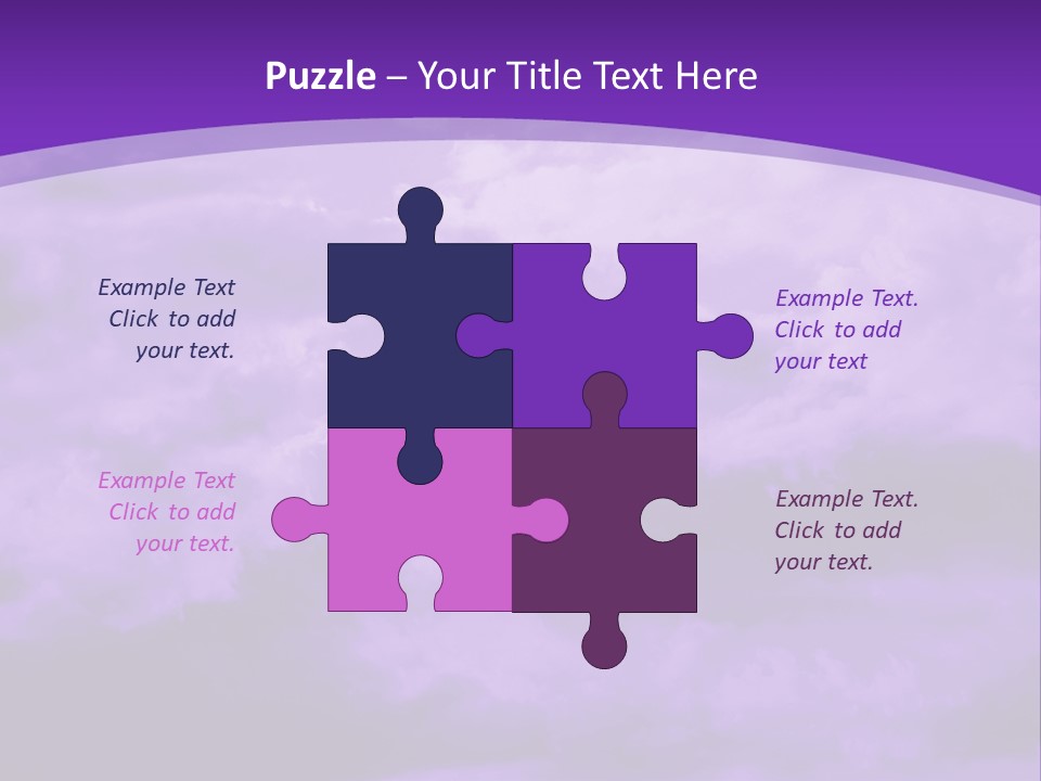 A Purple Sky With Clouds Powerpoint Template PowerPoint Template