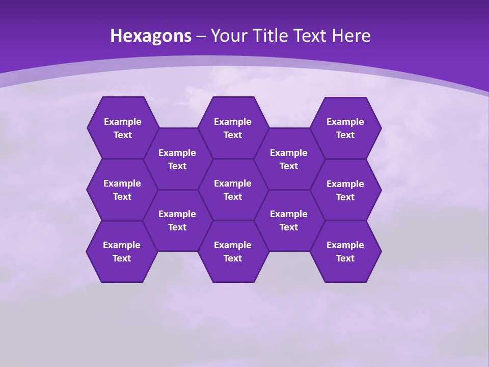 A Purple Sky With Clouds Powerpoint Template PowerPoint Template