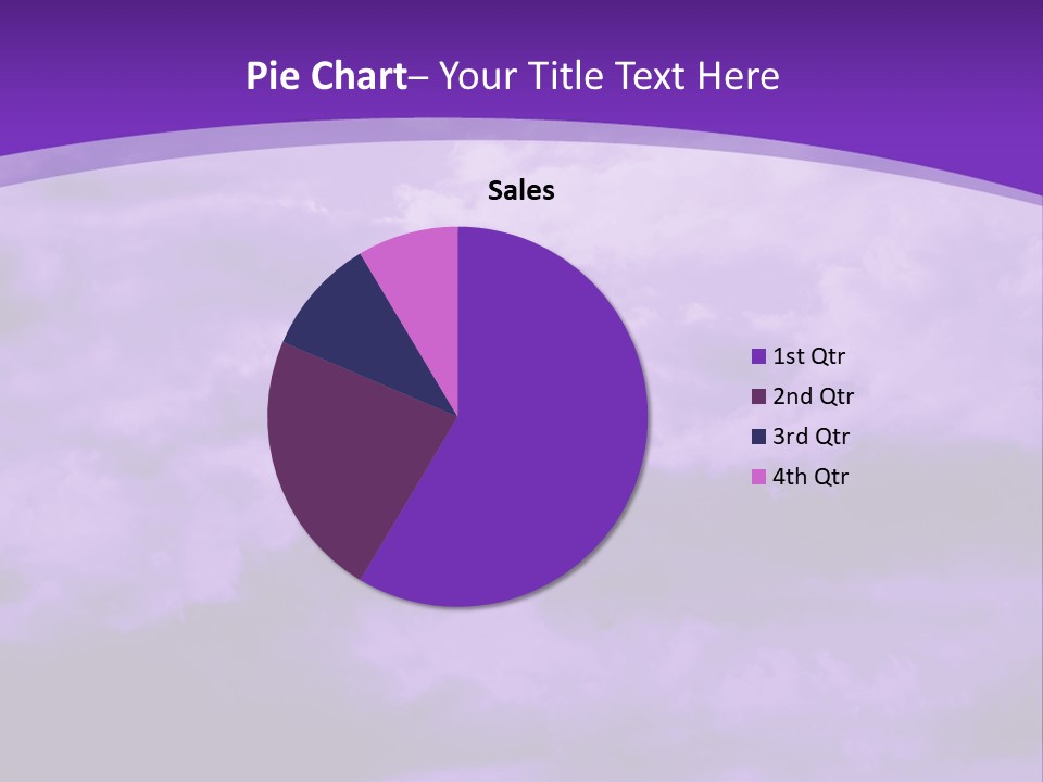 A Purple Sky With Clouds Powerpoint Template PowerPoint Template