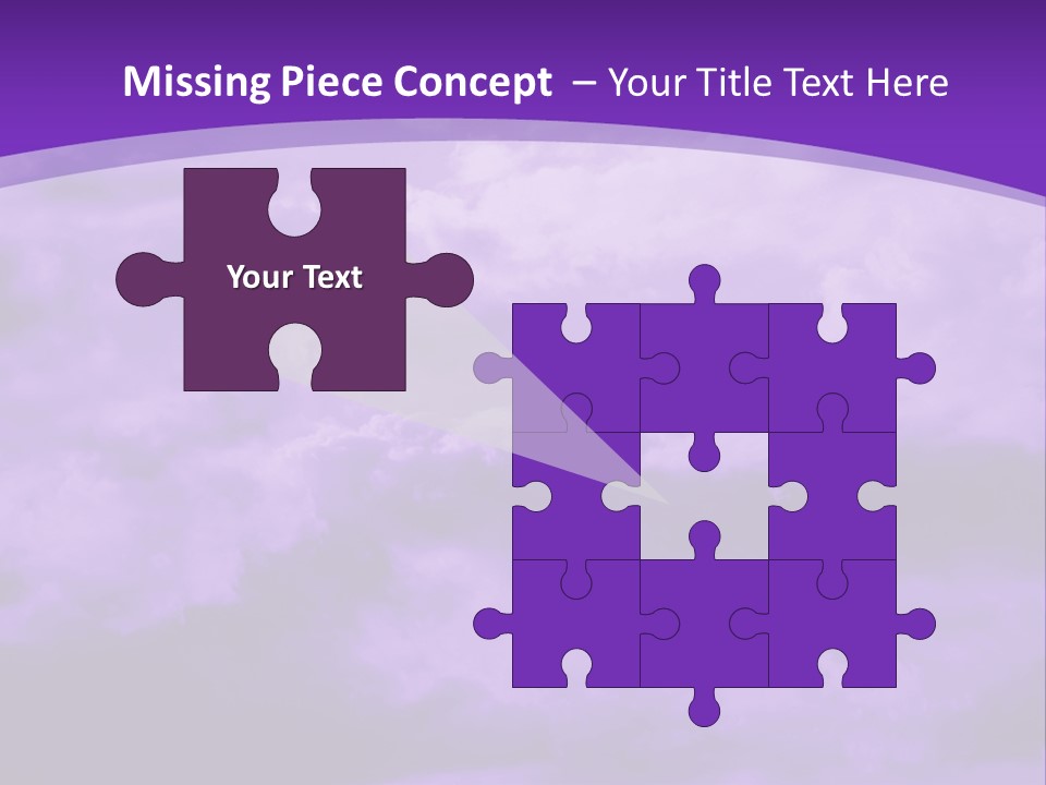 A Purple Sky With Clouds Powerpoint Template PowerPoint Template