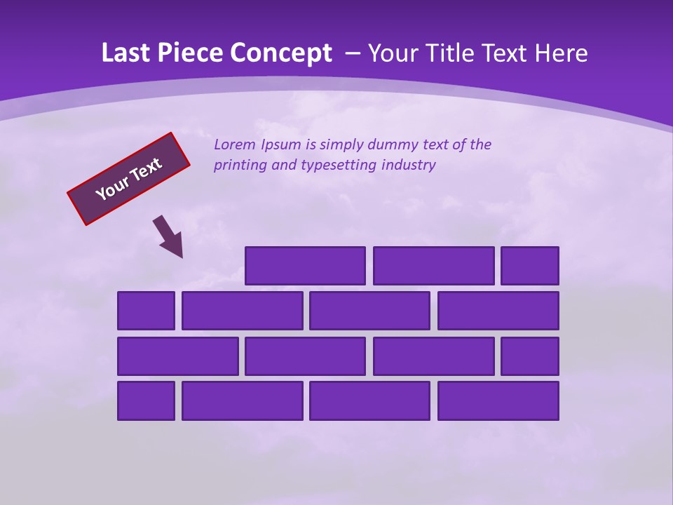 A Purple Sky With Clouds Powerpoint Template PowerPoint Template