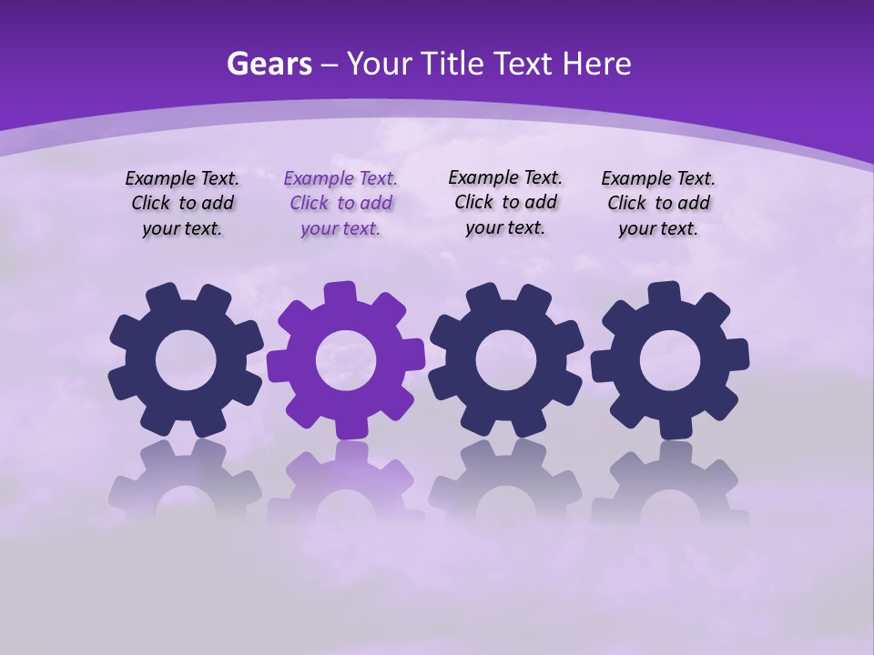 A Purple Sky With Clouds Powerpoint Template PowerPoint Template