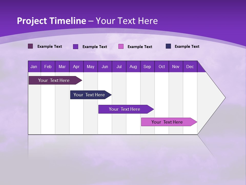 A Purple Sky With Clouds Powerpoint Template PowerPoint Template
