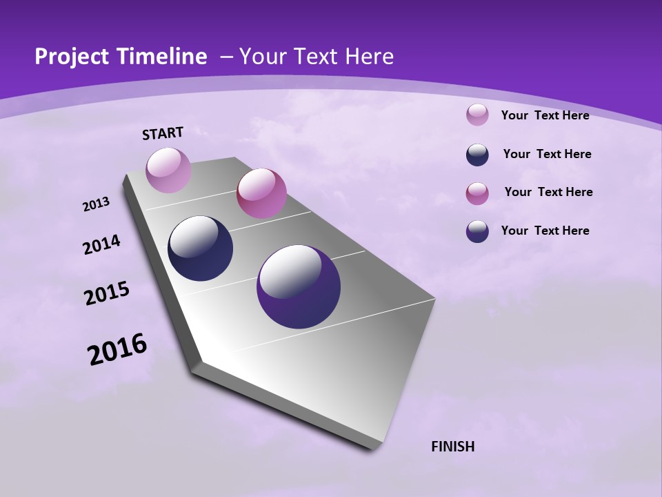 A Purple Sky With Clouds Powerpoint Template PowerPoint Template
