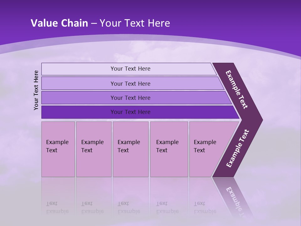 A Purple Sky With Clouds Powerpoint Template PowerPoint Template
