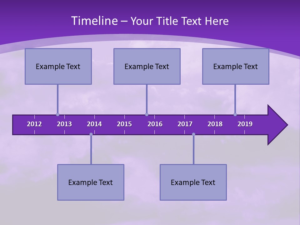 A Purple Sky With Clouds Powerpoint Template PowerPoint Template