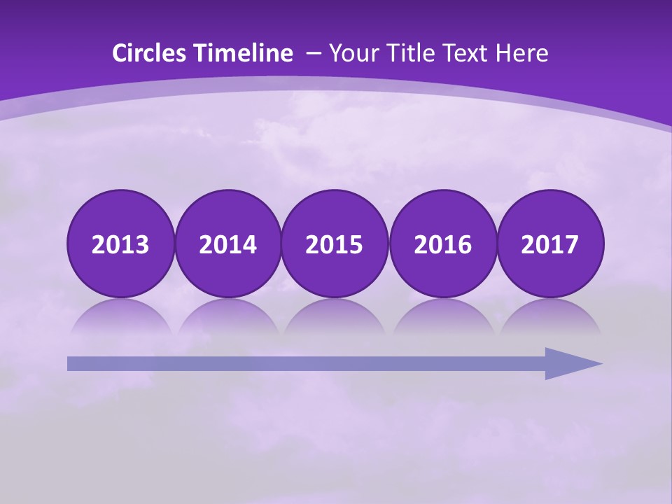 A Purple Sky With Clouds Powerpoint Template PowerPoint Template