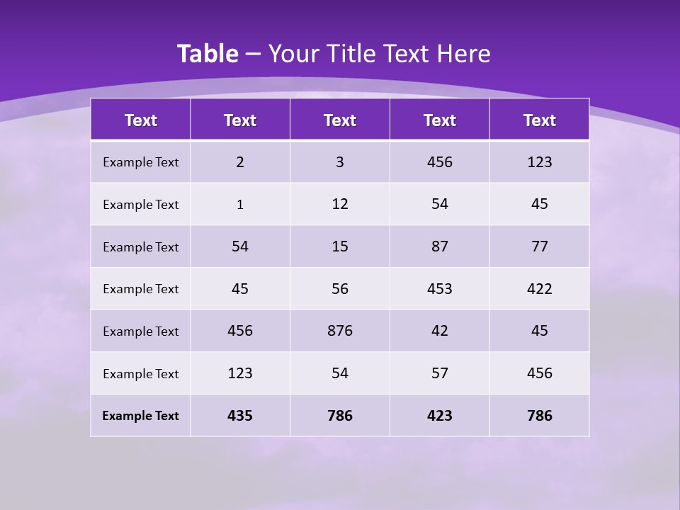A Purple Sky With Clouds Powerpoint Template PowerPoint Template