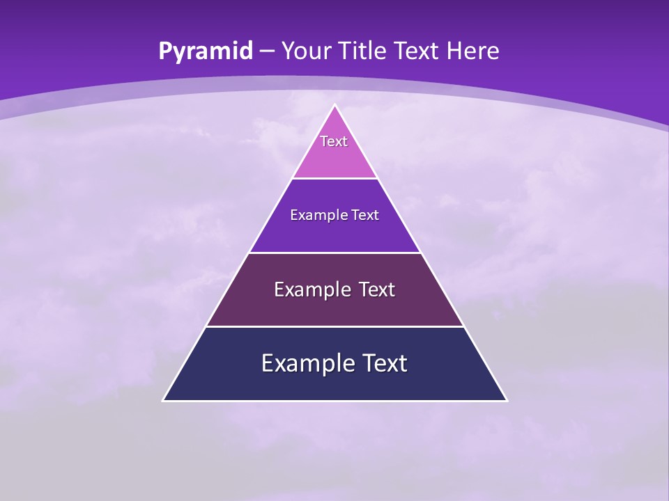 A Purple Sky With Clouds Powerpoint Template PowerPoint Template