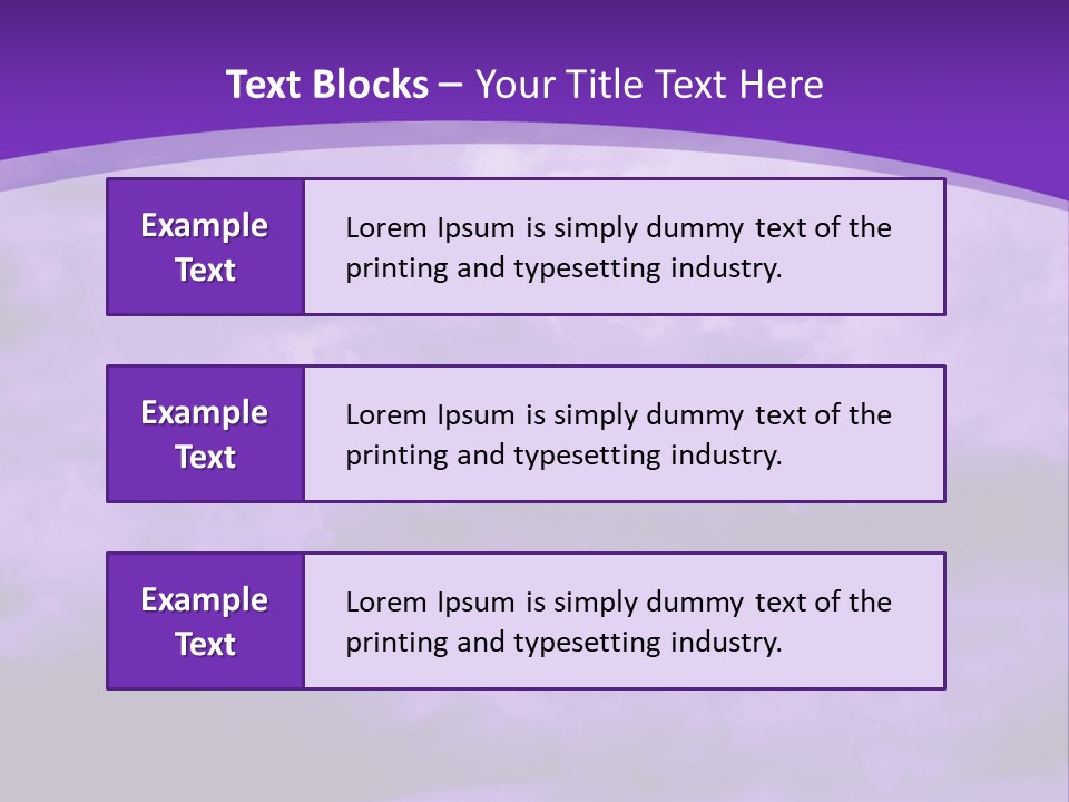 A Purple Sky With Clouds Powerpoint Template PowerPoint Template
