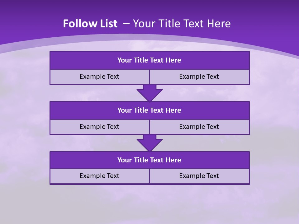 A Purple Sky With Clouds Powerpoint Template PowerPoint Template